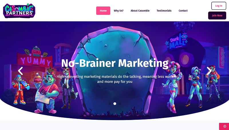 Casombie Partners website & screenshot