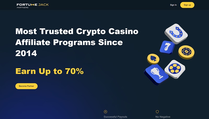 Fortune Jack Partners website & screenshot