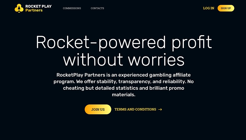 Rocket Play Partners website & screenshot