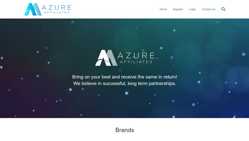 Azure Affiliates website & screenshot