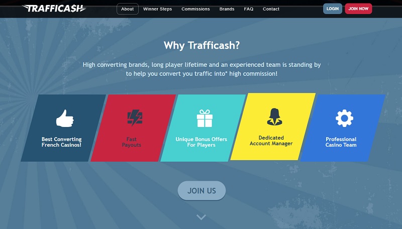 Trafficash website & screenshot