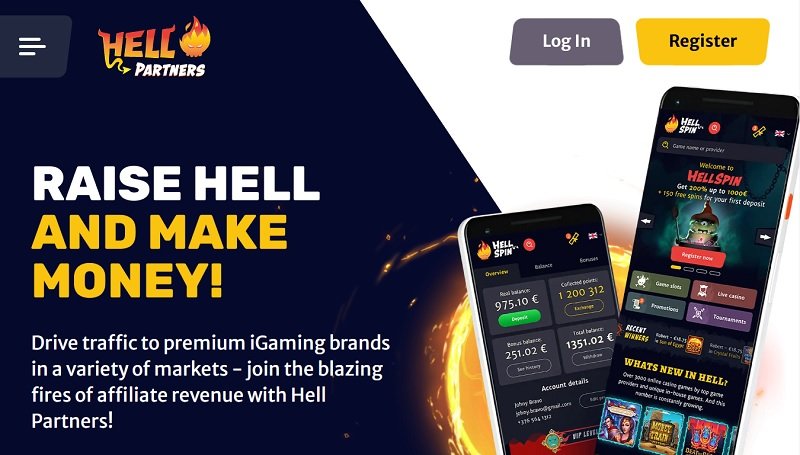 Hell Partners website & screenshot