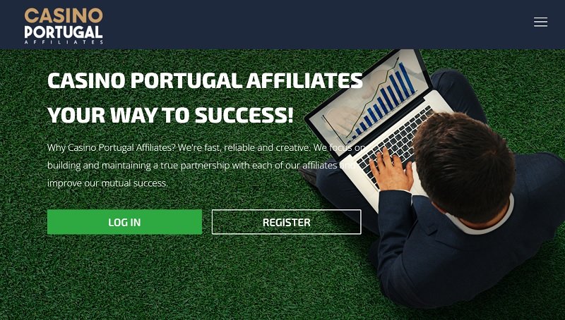 Casino Portugal Afiliados website & screenshot with commission plans