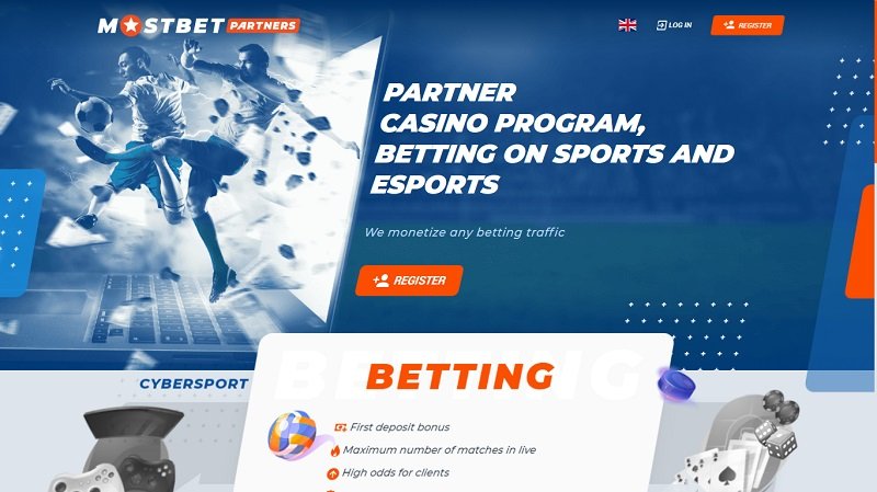 Mostbet Partners website & screenshot with commission plans