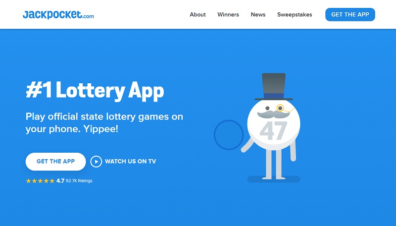 Jackpocket website & screenshot