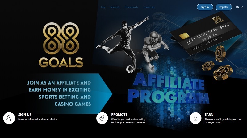 88Goals Affiliates website & screenshot