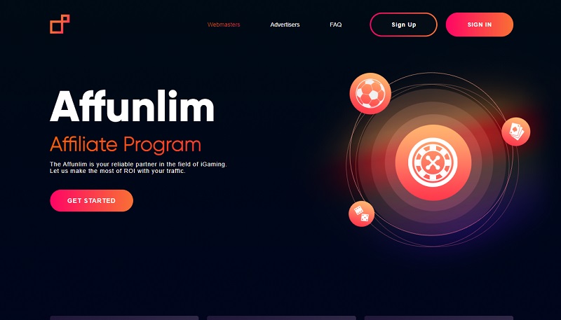 Affunlimited website & screenshot with commission plans