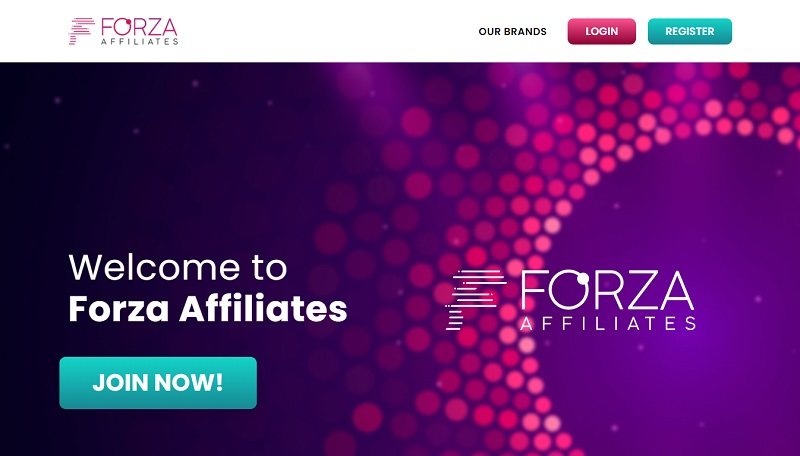 Forza Affiliates website & screenshot with commission plans