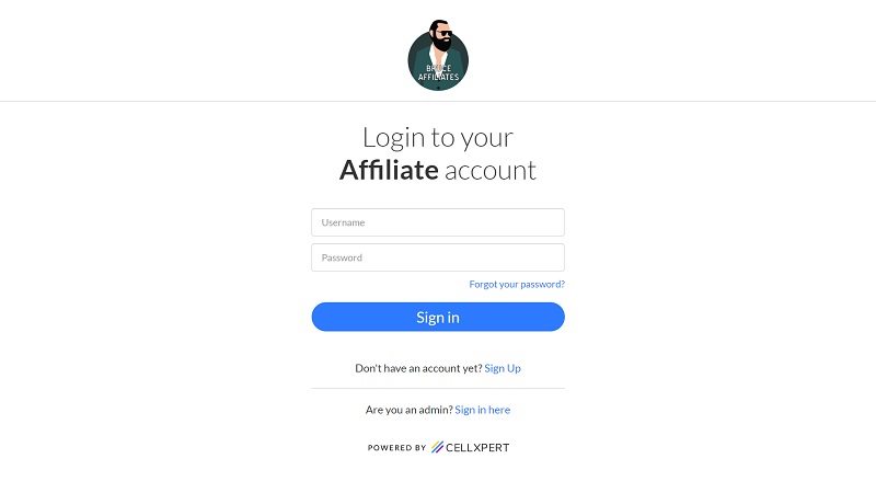Bruce Affiliates website & screenshot with commission plans