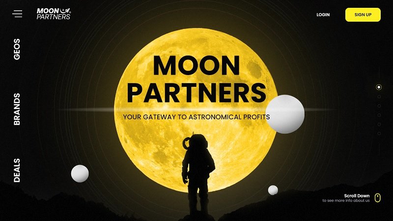 Moon Partners website & screenshot