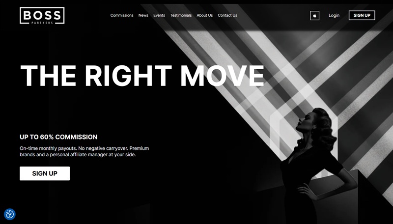 Boss Partners website & screenshot