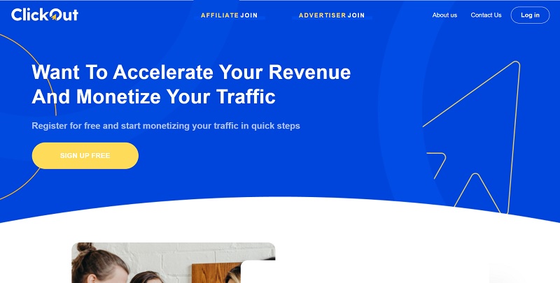 ClickOut Affiliates website & screenshot