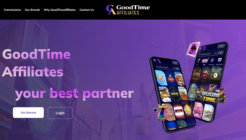 Good Times Affiliates website & screenshot