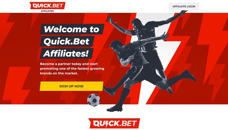 Quick.Bet Affiliates website & screenshot with commission plans