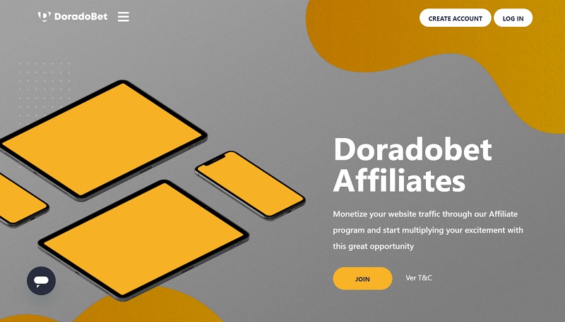 Doradobet Afiliados website & screenshot