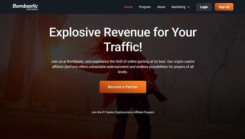 Bombastic Partners website & screenshot