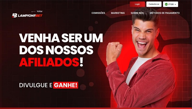 Afiliados Lampionbet website & screenshot