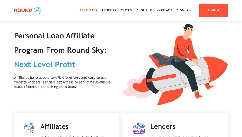 Round Sky website & screenshot