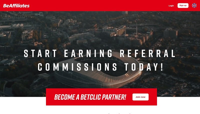 BeAffiliates.fr website & screenshot with commission plans