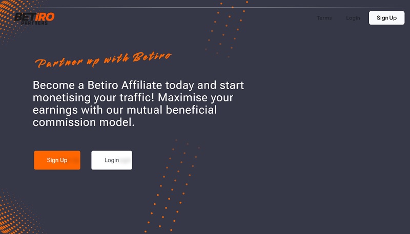 Betiro Partners website & screenshot