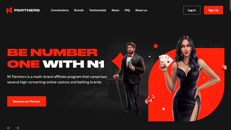 LuckyHunter Partners website & screenshot