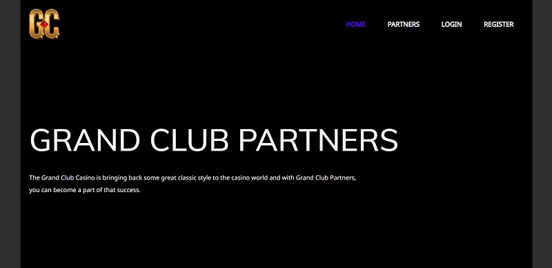 Grand Club Partners website & screenshot