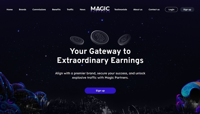 Magic Partners website & screenshot