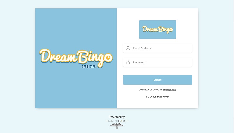 Dream Bingo Affiliates website & screenshot