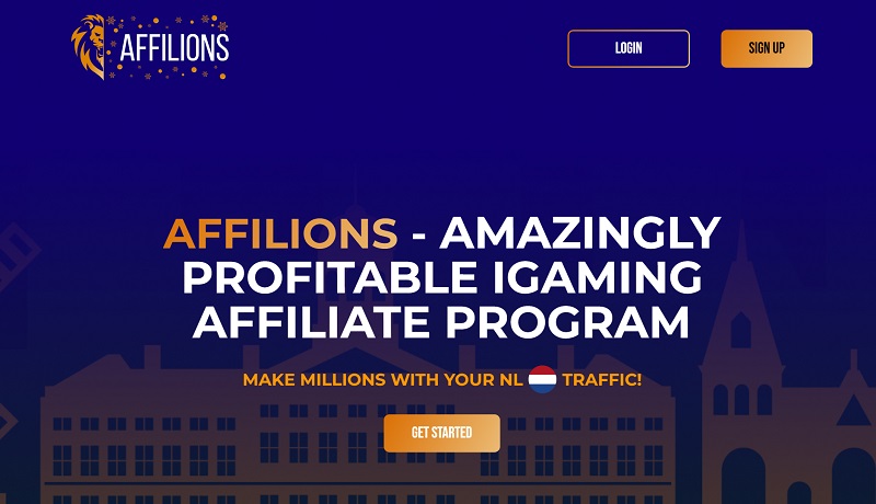 Affilions website & screenshot