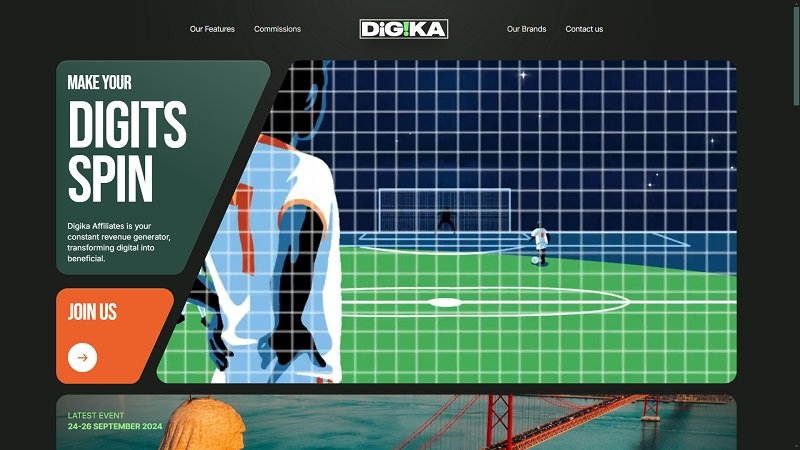 Digika Affiliates website & screenshot