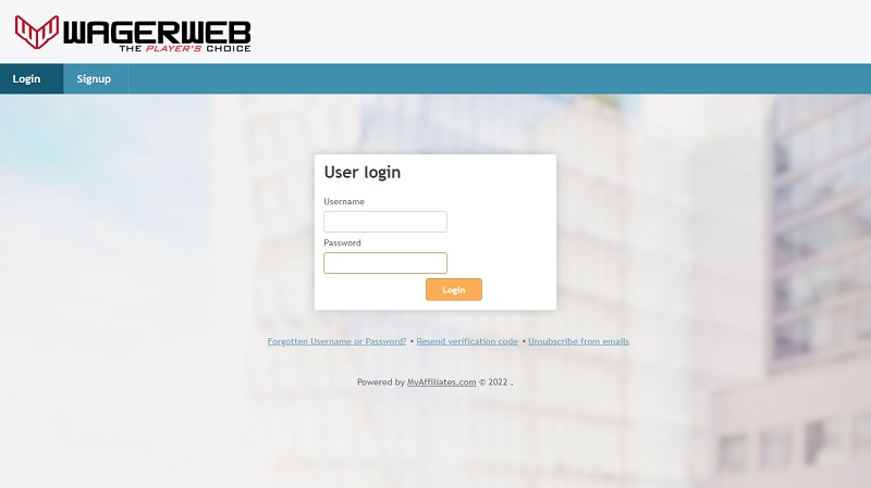 Wager Web website & screenshot