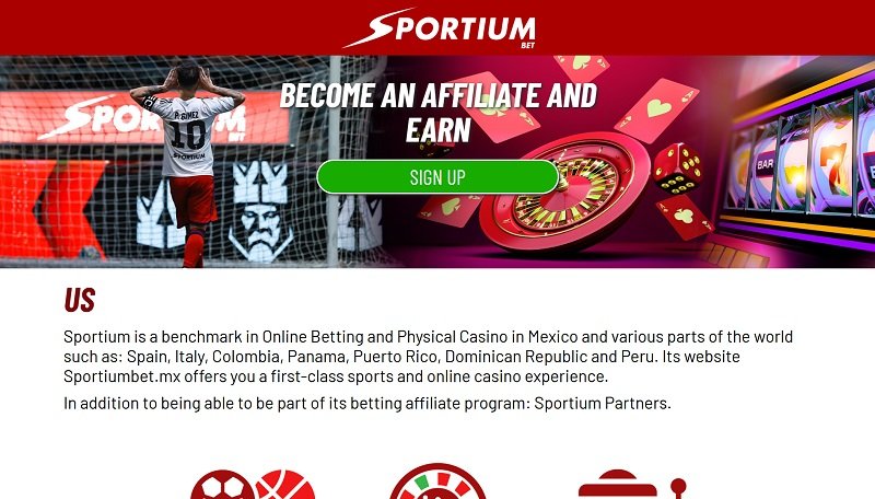 Sportiumbet MX Partners website & screenshot