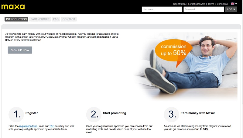 Maxa Partner website & screenshot