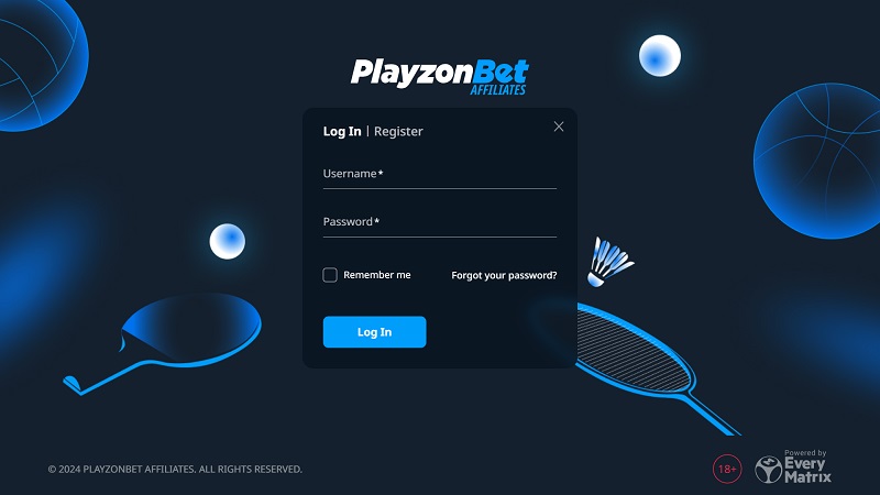 PlayzonBet Affiliates website & screenshot