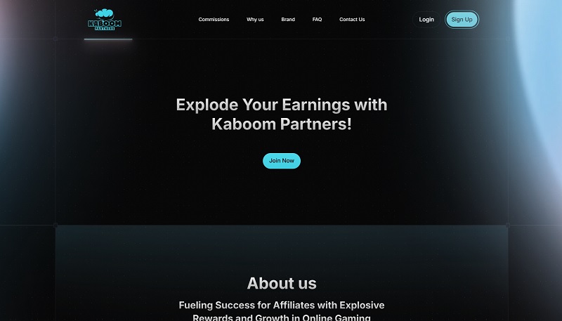 Kaboom Partners website & screenshot