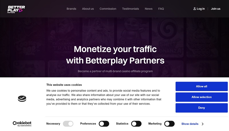 Betterplay Partners website & screenshot