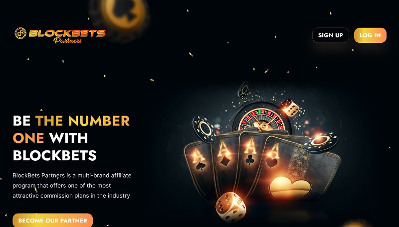 BlockBets Partners website & screenshot