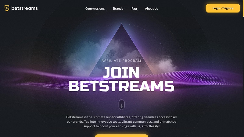 Betstreams.io website & screenshot