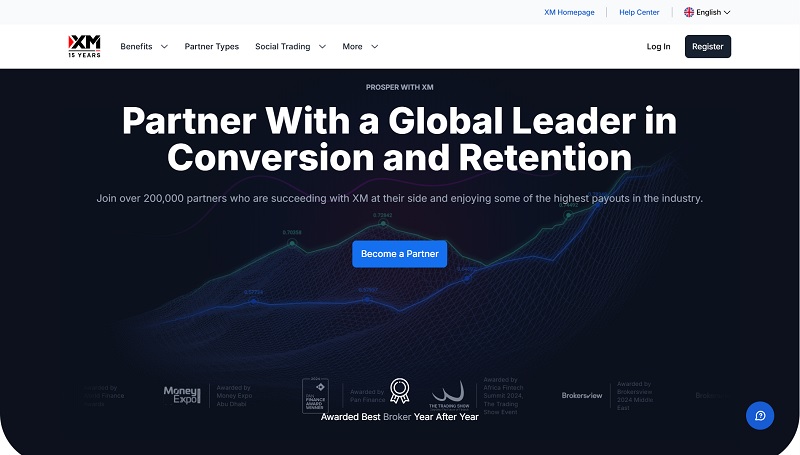 XM Partners website & screenshot