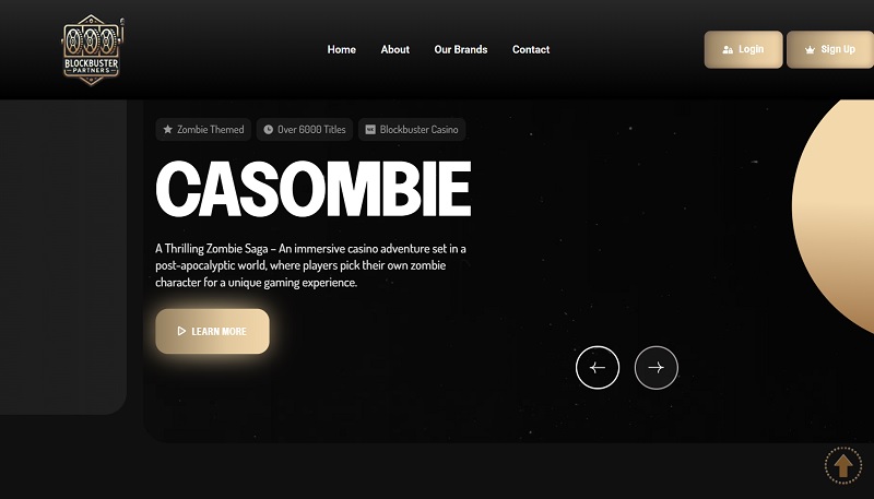 Blockbuster Partners website & screenshot