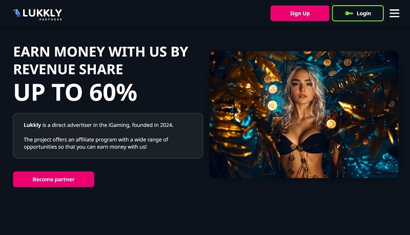 Lukkly Partners website & screenshot