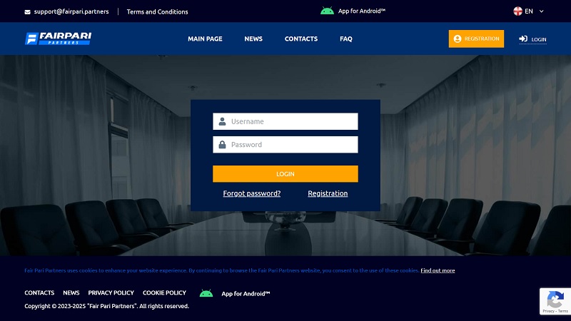 FairPari Partners website & screenshot