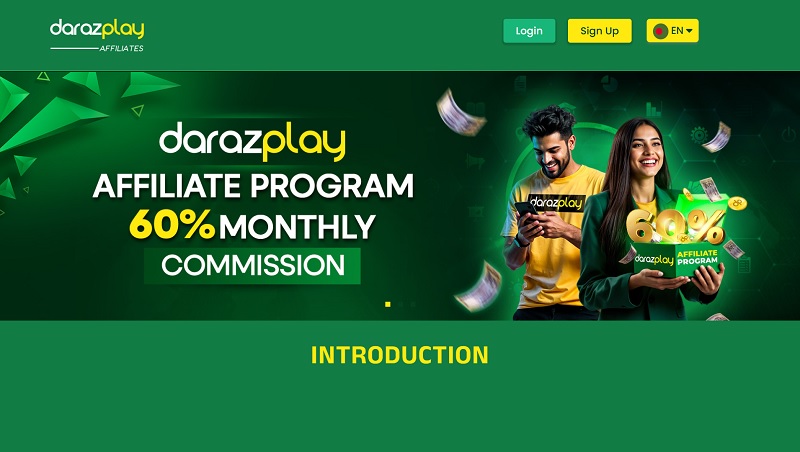 DarazPlay Affiliates website & screenshot
