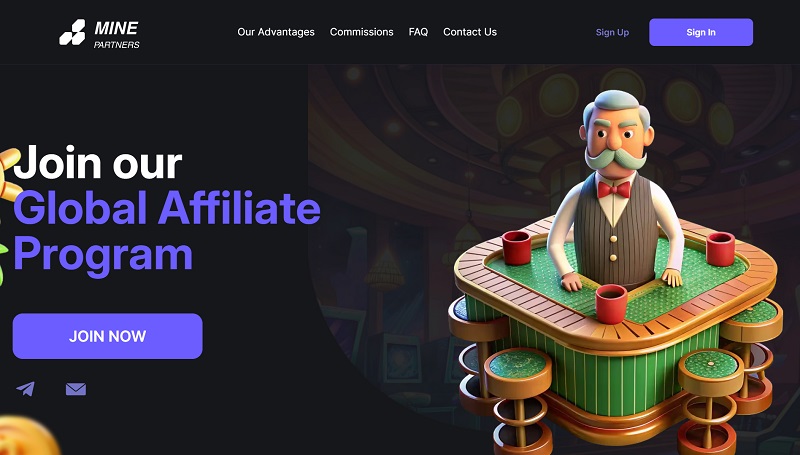 Mine Partners website & screenshot
