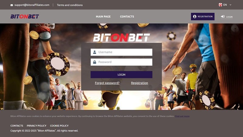 Biton Affiliates website & screenshot