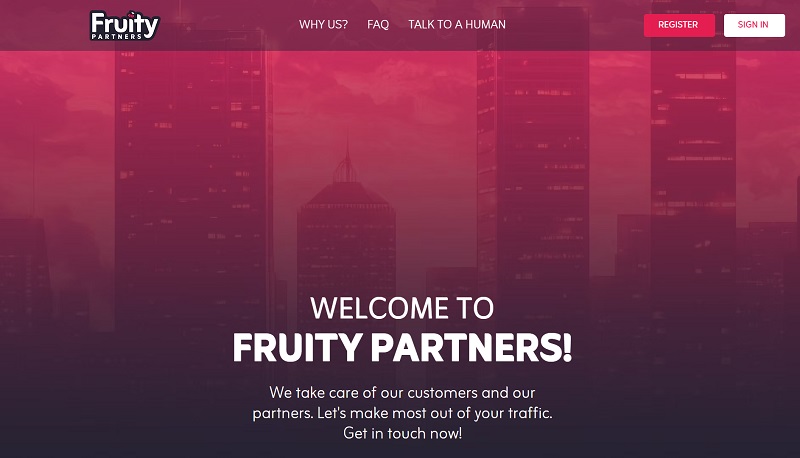 Fruity Partners website & screenshot