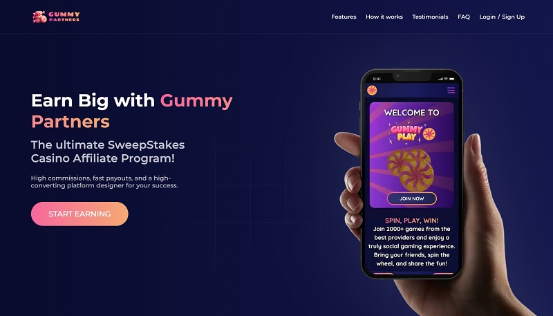 Gummy Partners website & screenshot