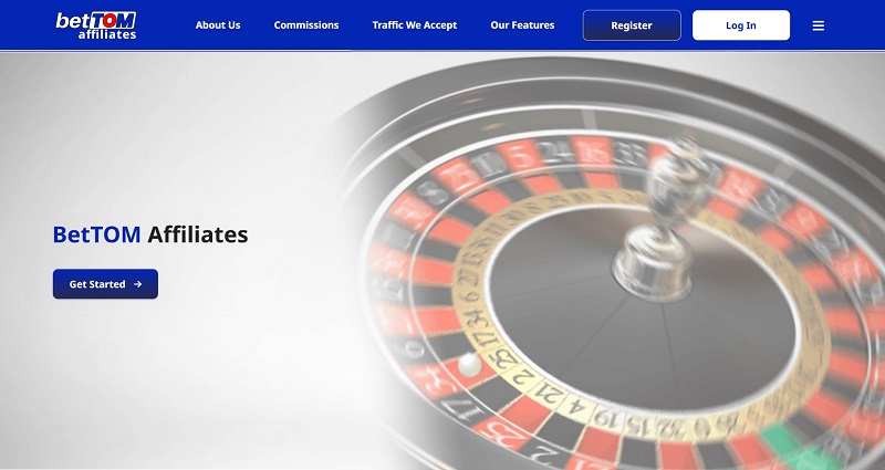 BetTOM Affiliates website & screenshot