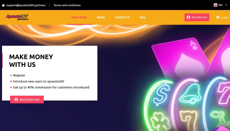 Apuesta360 Partners website & screenshot