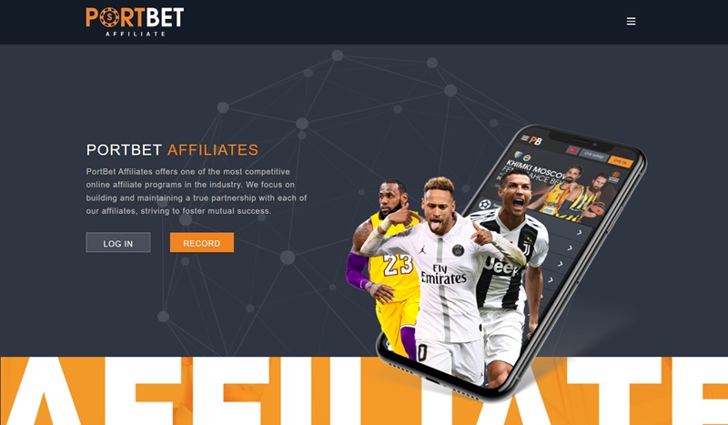 PortBet Affiliates website & screenshot